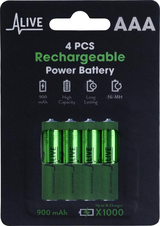 Image du produit Recharge de la batterie (4 pcs, AAA, 900 mAh)