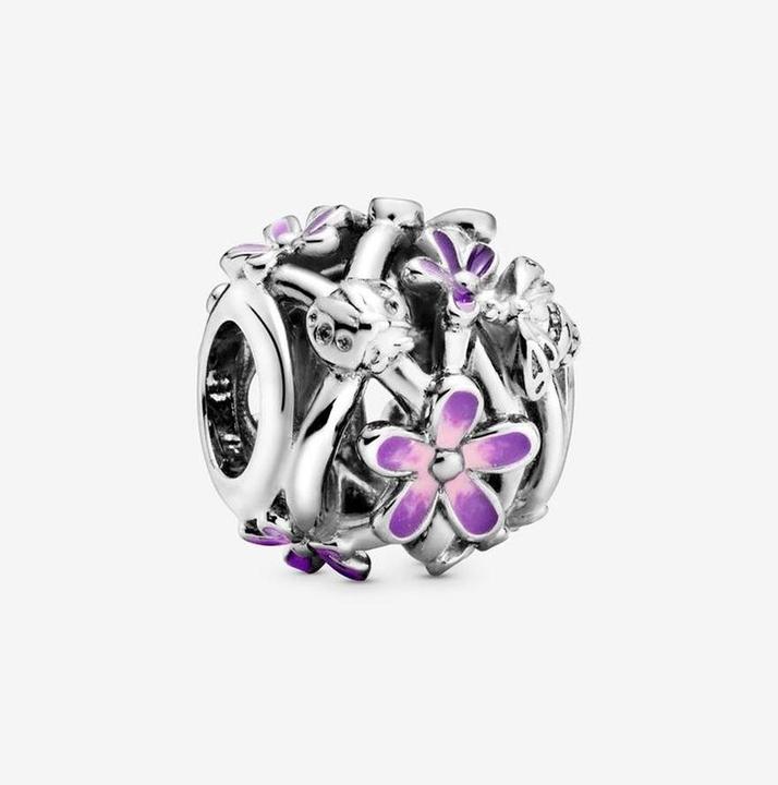 Produktbild Pandora Charm Openwork Violette Daisy (1.12 cm, Silber 925, Emaille)