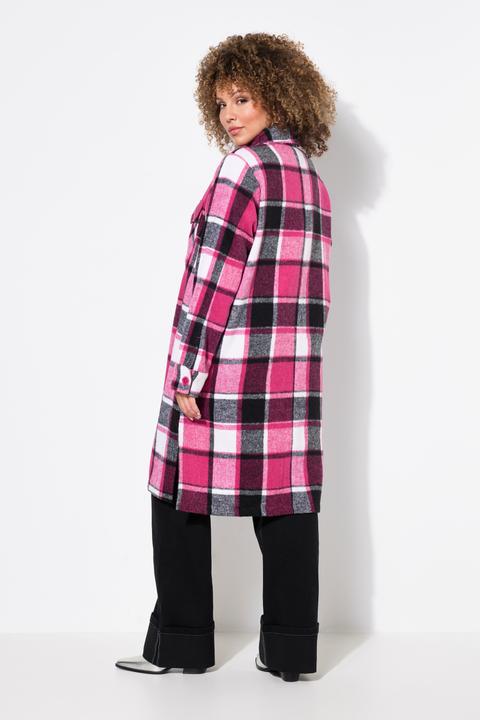 Actual product image Ulla Popken Plaid Long Sleeve Shacket (46, 48)
