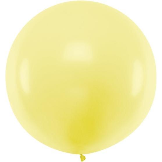 Partydeco Ballon Jumbo Jaune Clair Pastel