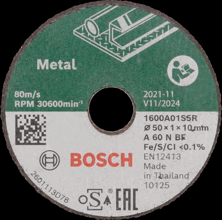Bosch Zubehör Expert for Inox cutting disc straight 50 mm, 3-pack