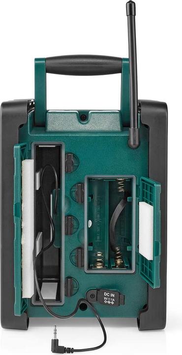 Actual product image Nedis DAB + Radio Desktop Version DAB+ / FM 2.2" Black and White Monitor Battery Operated/Mains Powered (DAB+, FM, Bluetooth)