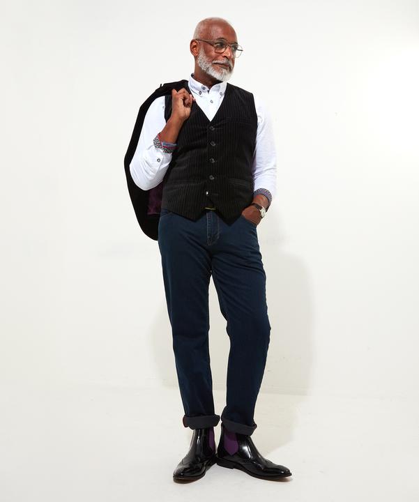 Immagine prodotto Joe Browns Velvet Pinstripe Suit Waistcoat (Banda radio 38 (2600 MHz))