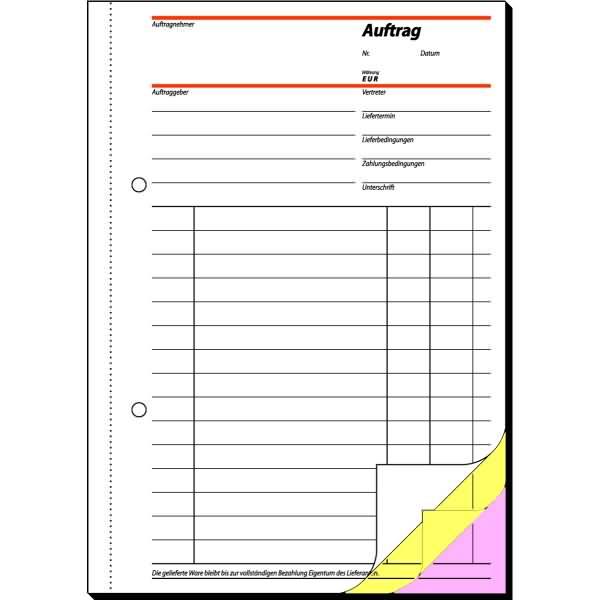 Actual product image Sigel Order form Paper format: DIN A5 Carbonless: Yes (120x)