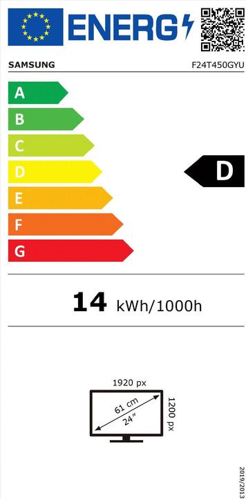 Energielabel Samsung F24T450GYU (1920 x 1200 pixels, 24")