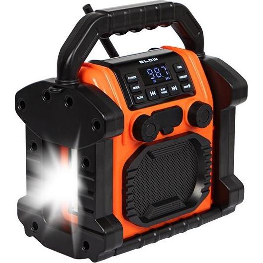 Blow Radio da cantiere portatile RA14 AM/FM (AM, FM, Bluetooth), Radio, Nero