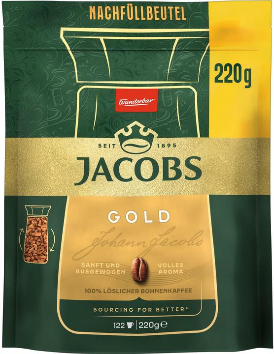 Actual product image Jacobs Instant Kaffee Instant Gold Nachfüllbeutel 220 g (220 g)