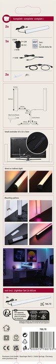 Produktbild Paulmann EntertainLED Lightbar Set (RGB, 30.50 cm, Indoor)