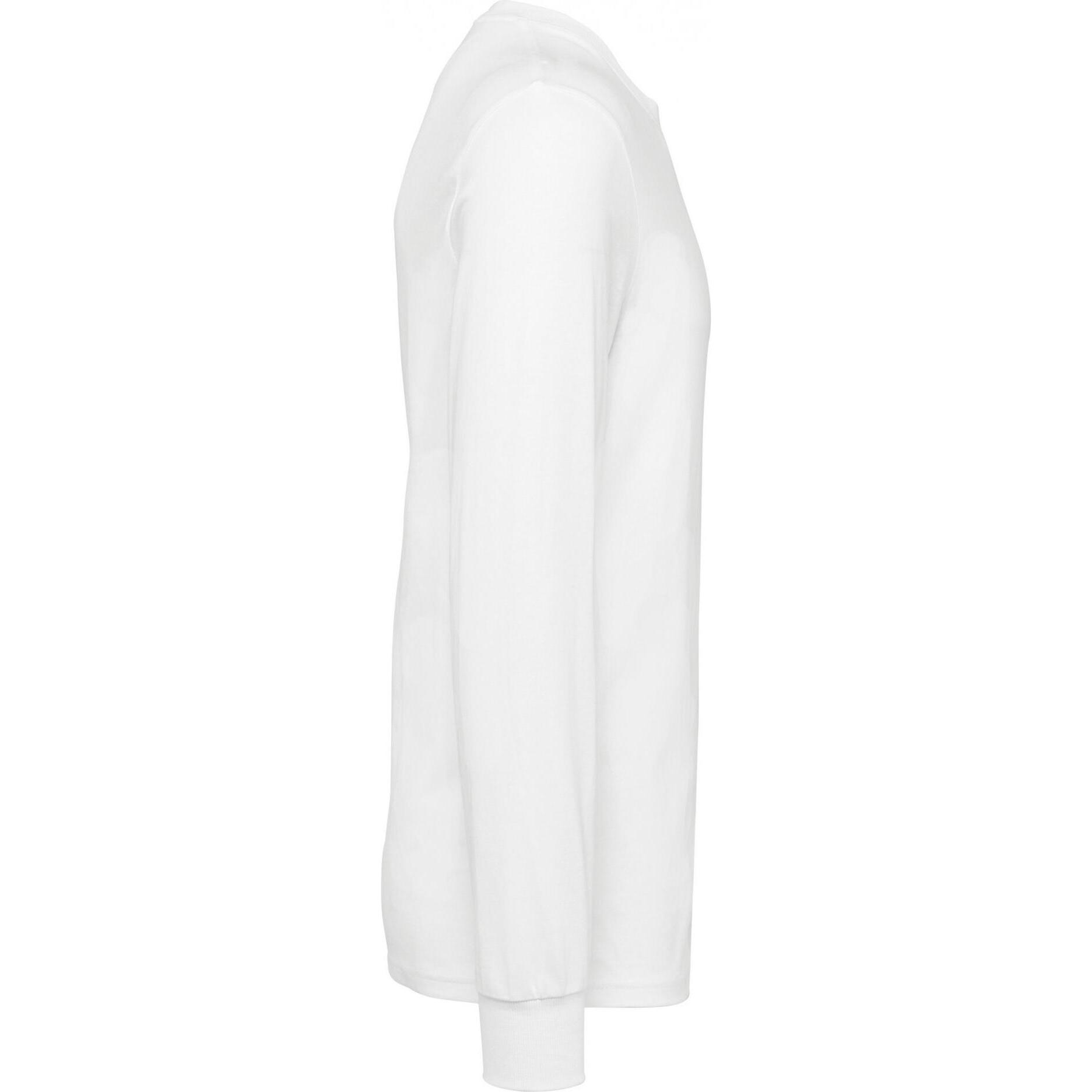 Thumbnail - Kariban, Herren, Shirt, Umweltfreundliches Langarmshirt, Weiss, (4XL)