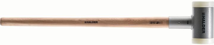 Actual product image Simplex HALDER mallet, recoilless, with hickory handle, Ø 80 / 3.6 kg, nylon (3600 g)