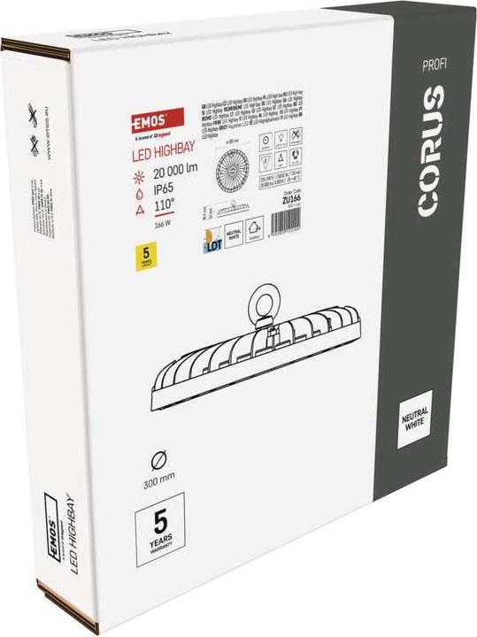 Immagine prodotto Emos Proiettore a LED HIGHBAY CORUS 166W (20000 lm)