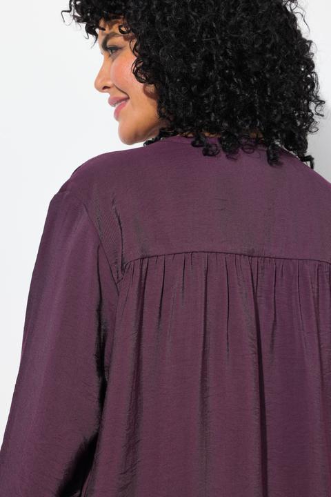 Immagine prodotto Ulla Popken Blusa dal taglio oversize con scollo a tunica e maniche a 3/4 (42, 44)