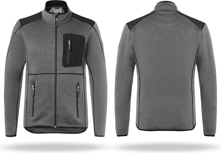 Produktbild Kübler Strickjacke anthrazit/schwarz Form 1443 Grösse 4XL (4XL)