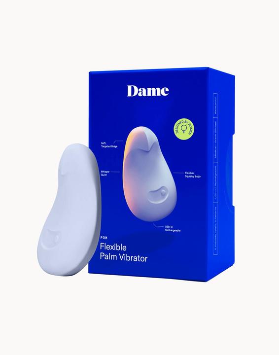 Actual product image Dame Products Pom Flexible Vibrator Ice