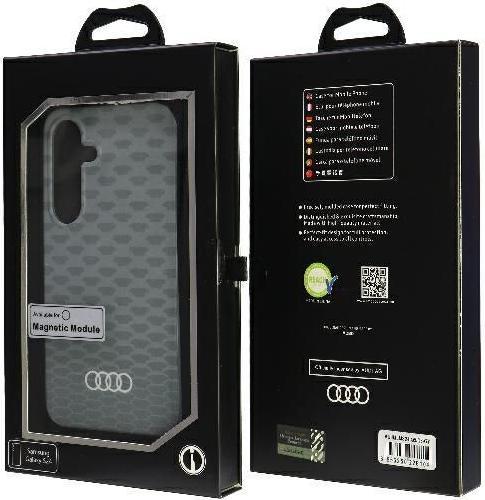 Actual product image Audi IML Stitching Pattern MagSafe Case S921szary/gey hardcase AU-IMLM-Q5/D3-GY (Samsung Galaxy S24)