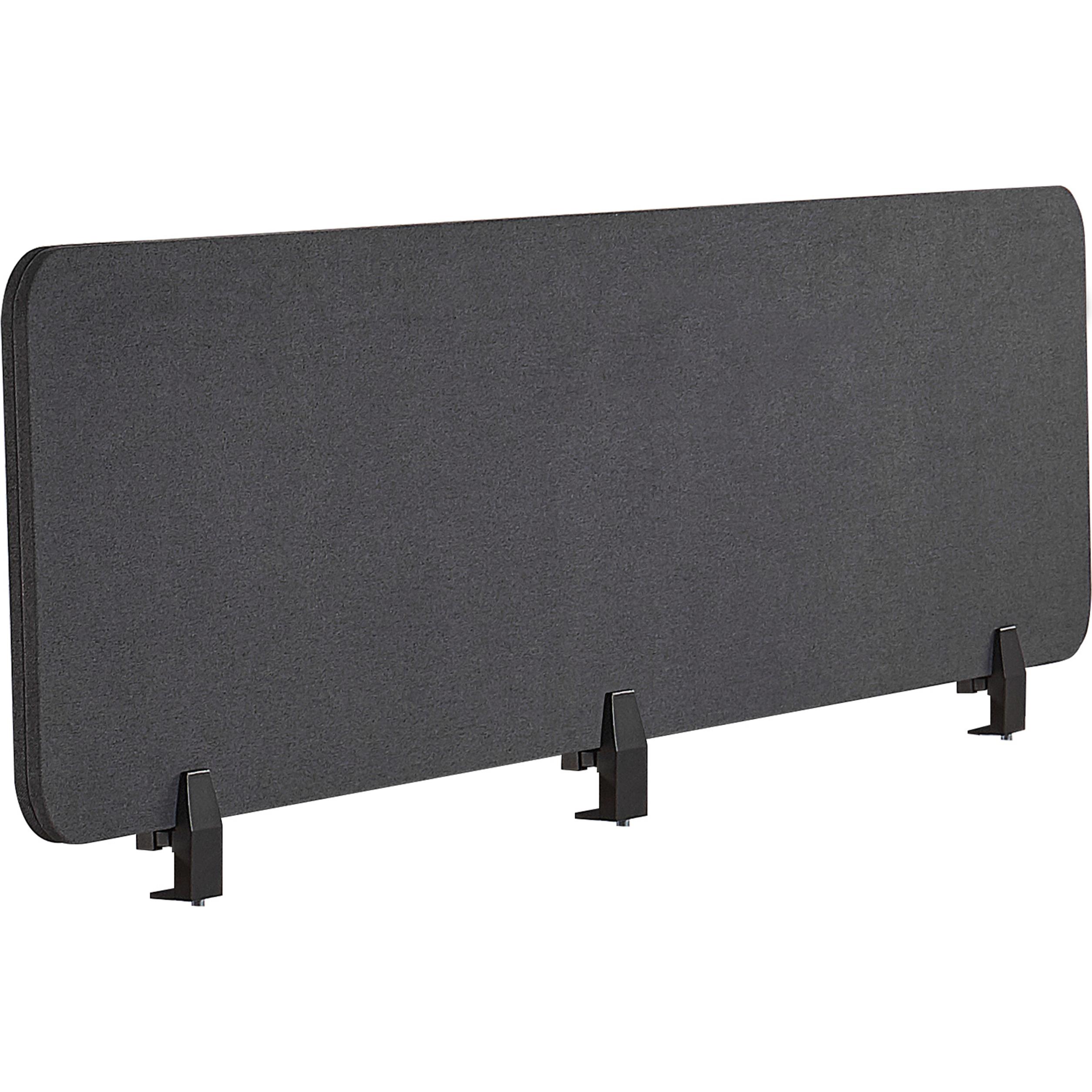 Beliani, Trennwand, Schreibtischtrennwand dunkelgrau 180 x 40 cm WALLY