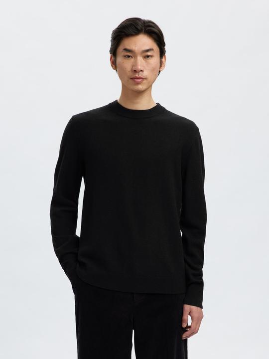 Actual product image Selected Slhtray Brushed Knit Relaxed Crew Noos (XL)