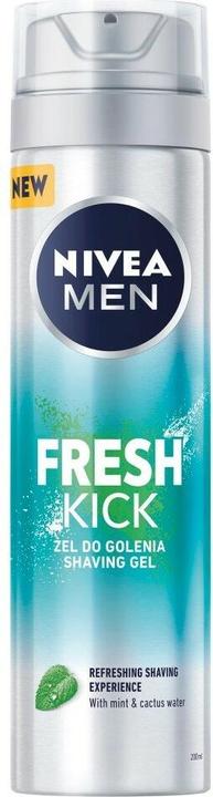 NIVEA Men Fresh Kick żel do golenia 200ml (200 ml, Shaving gel)