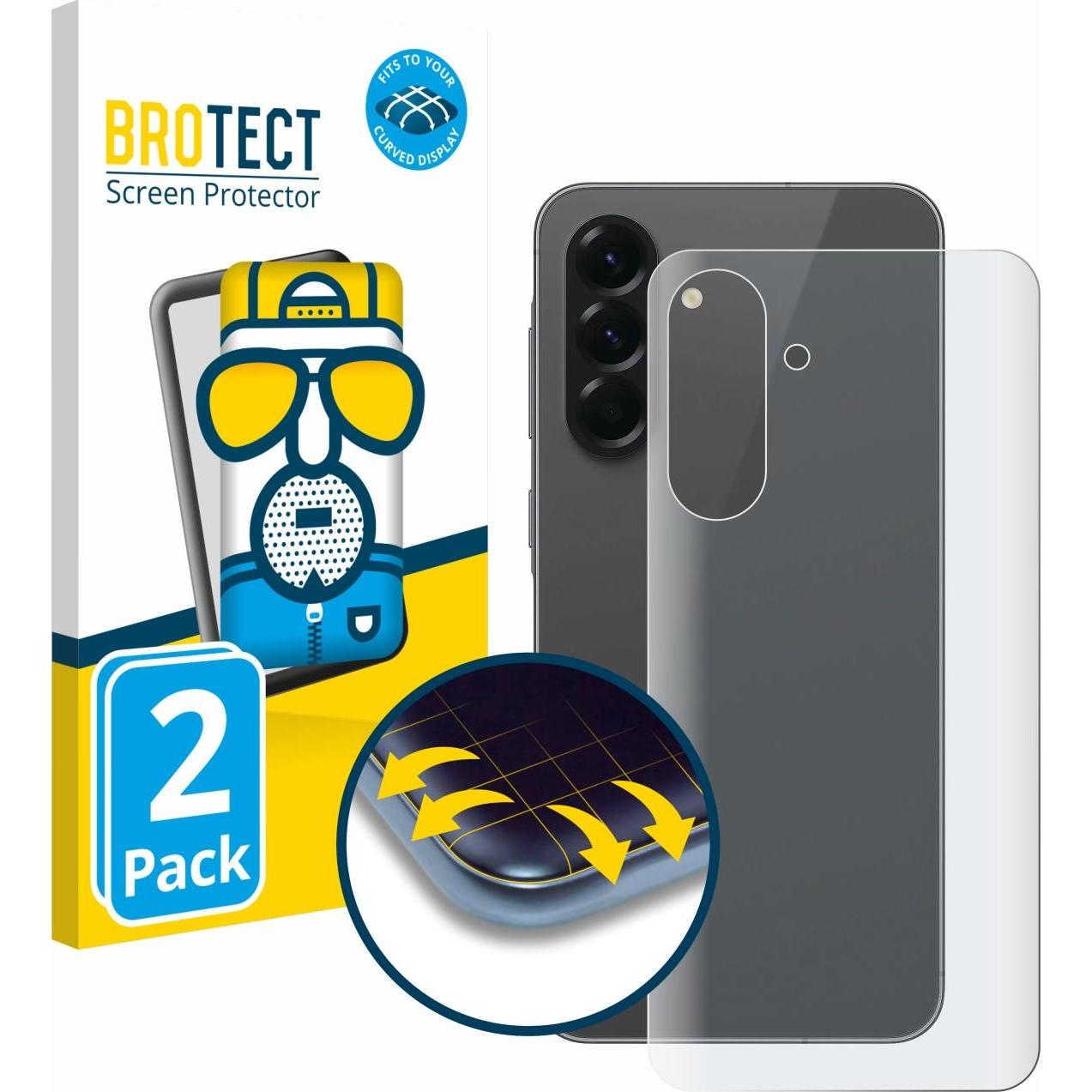 BROTECT Fullscreen Schutzfolie Displayschutz Folie Matt Entspiegelungsfolie (2 Stück, Samsung Galaxy A56), Smartphone Sc...
