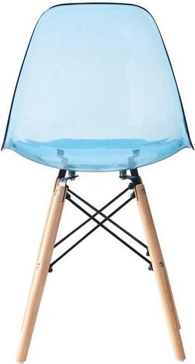 Produktbild DKD Home Decor Esszimmerstuhl natürlich Blau PVC Birke (50 x 46 x 83,5 cm)