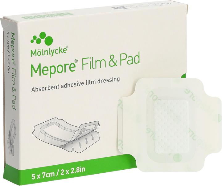 Produktbild Mepore Film & Pad 5x7cm square (neu) 5 Stk (5 x)
