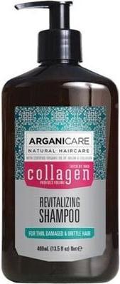 Arganicare ARGANICARE Collagen Revitalizing Shampoo rewitalizujący szampon do włosów cienkich, uszkodzonych i (400 ml, Flüssiges Shampoo)