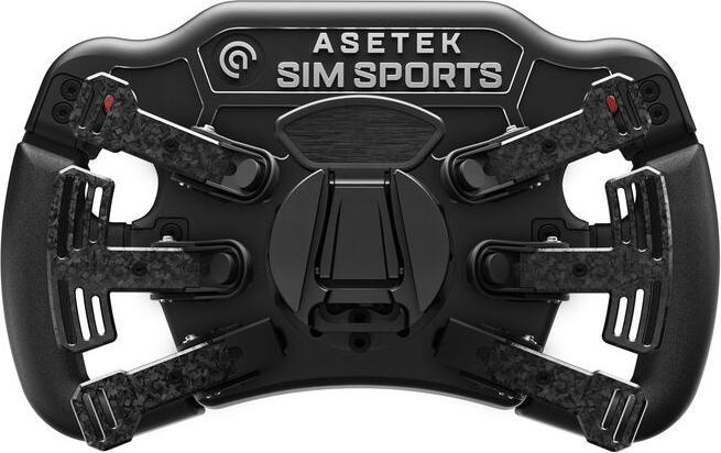 Actual product image Asetek SimSports Invicta Formula steering wheel, 4.3-inch LCD, USB-C - Red on Black Edition