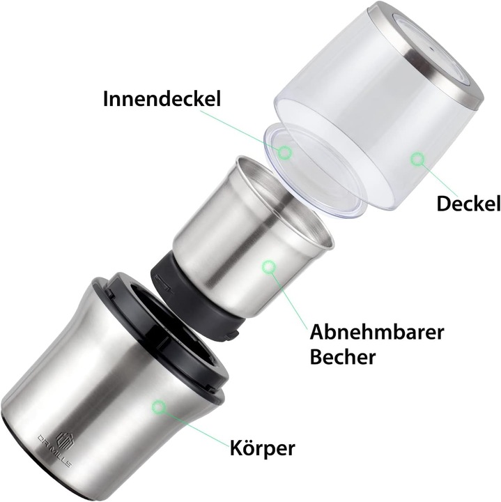 Image du produit Dr Mills Gewürz- und Kaffeemühle DM-7412N