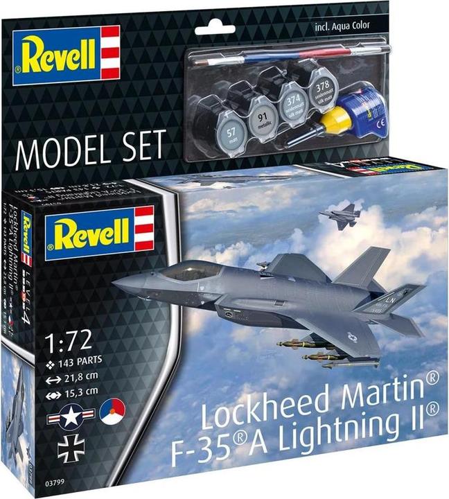 Actual product image Revell Model Set Lockheed Martin F-35A Lightning II