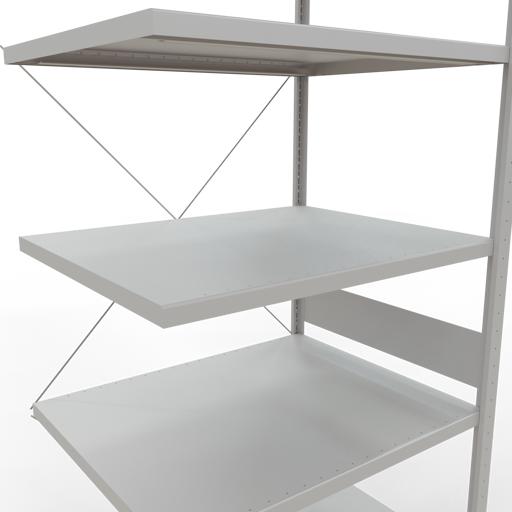 Produktbild Schulte Lagertechnik Stecksystem Anbauregal MULTIplus250 mit Kreuzstrebe