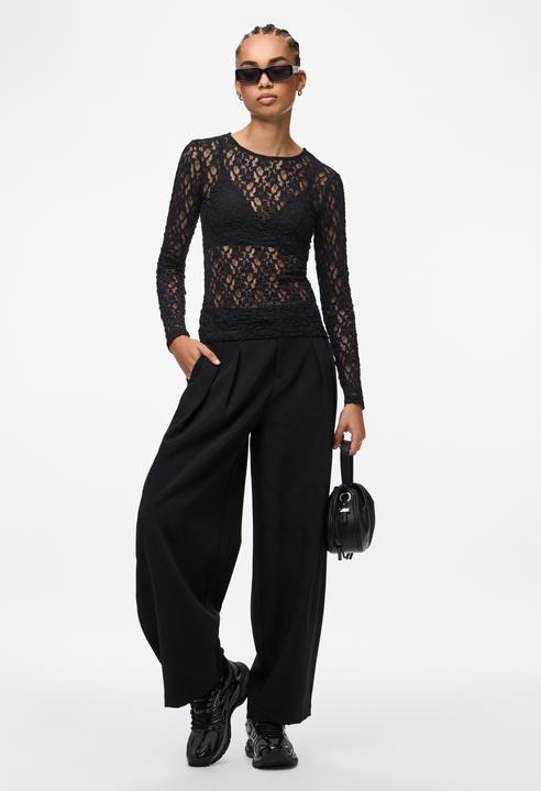 Actual product image Pieces Pchazel Ls Lace Top Noos (L)