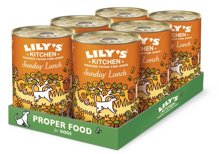 Produktbild Lily's Kitchen Nassfutter Sunday Lunch, 6 x 400 g (Adult, 6 Stk., 2400 g)
