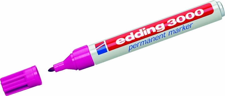Actual product image Edding Permanent Marker 3000 (Rose, 3 mm, 1 x)