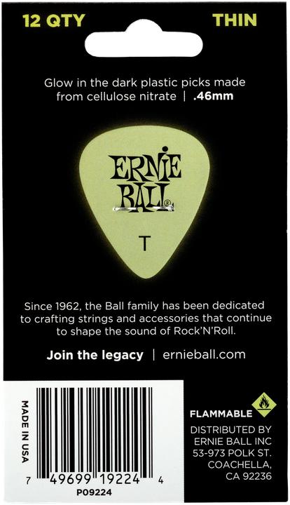 Produktbild Ernie Ball Thin (12x, 0.46 mm)