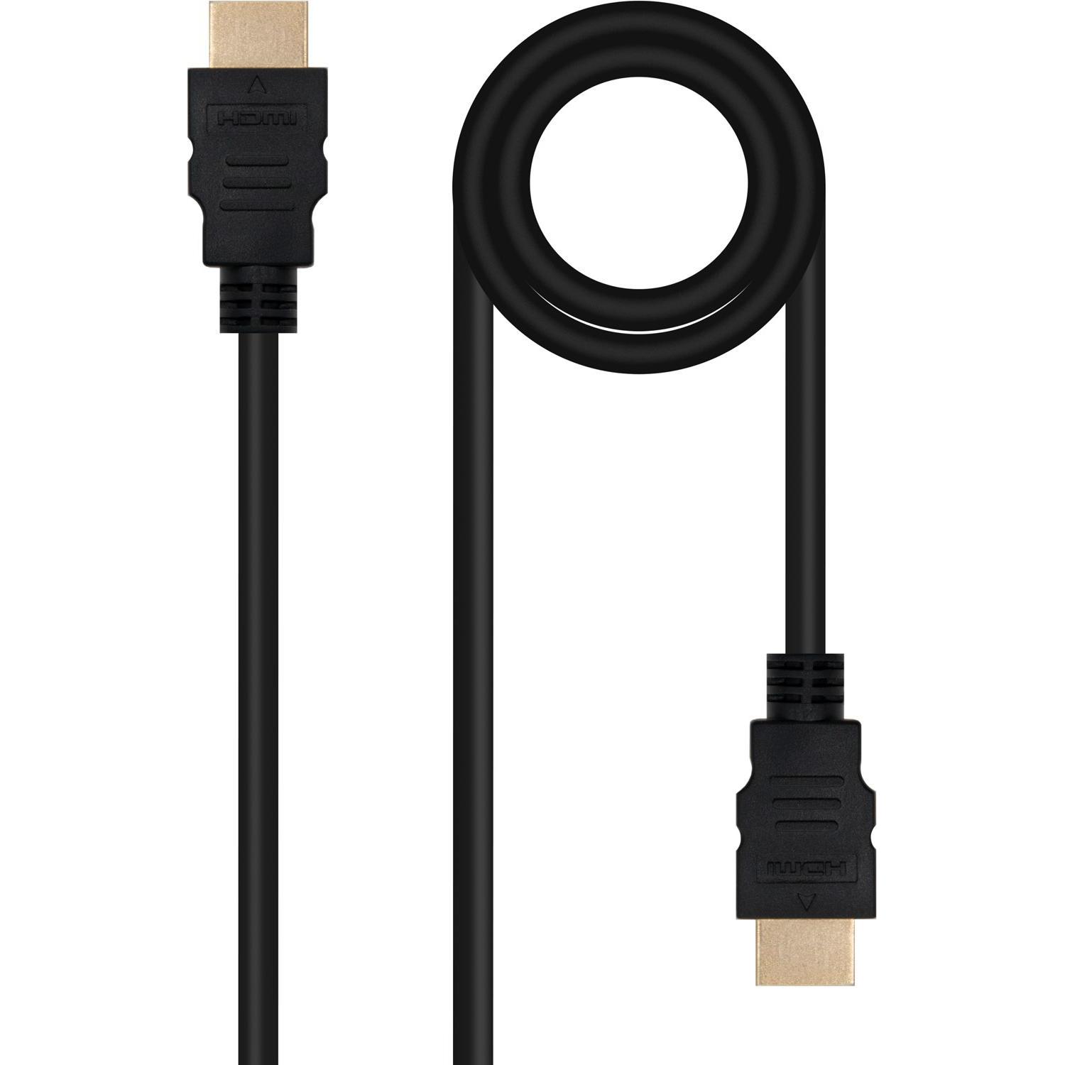 Nanocable HDMI Kabel V2.0 4K@60Hz 18Gbps A/M-A/M, 3 m, Zwart (3 m), Videokabel