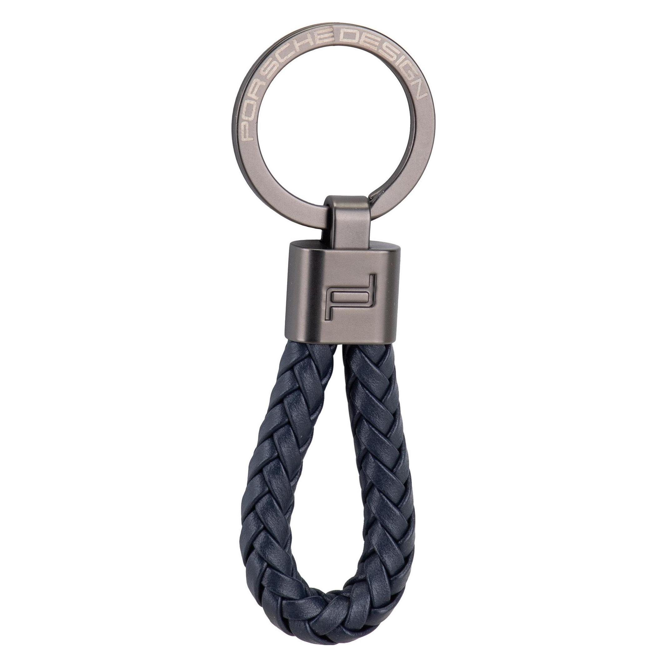 Porsche Design, Herren, Schlüsselanhänger, Schlüsseletui Keyring Leather Cord, Blau