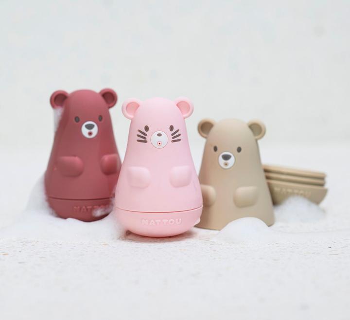 Actual product image GCS NATTOU Bath toys set pink mix