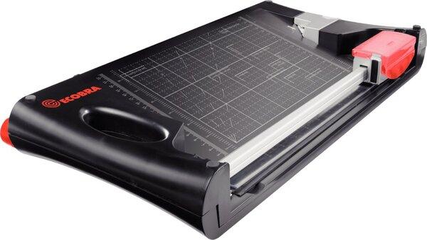 Image du produit Ecobra Machine de coupe double Dimensions de la table mm : 520 x 270 x 70, hauteur de coupe : max. 1,0 mm (10 feuilles, A4)