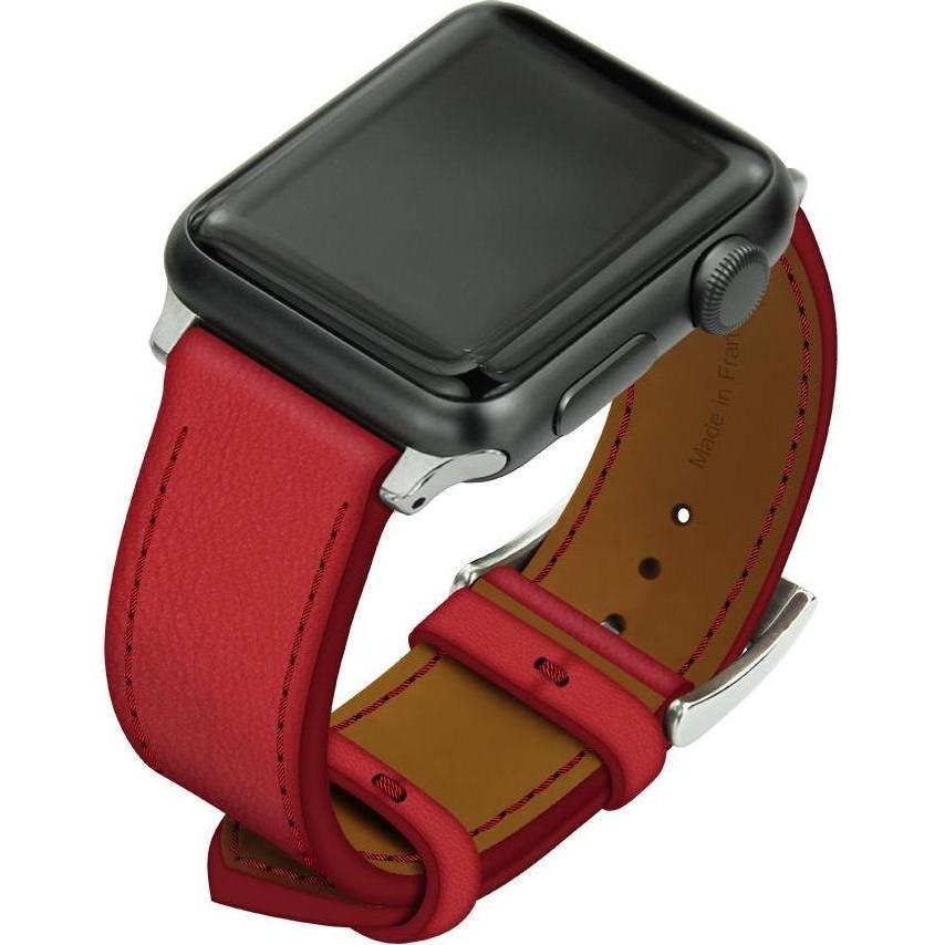 Noreve Lederarmband (38 mm, Cuir, Apple Watch Series 1, Apple Watch Series 2, Apple Watch Series 3), Uhrenarmband, Rot