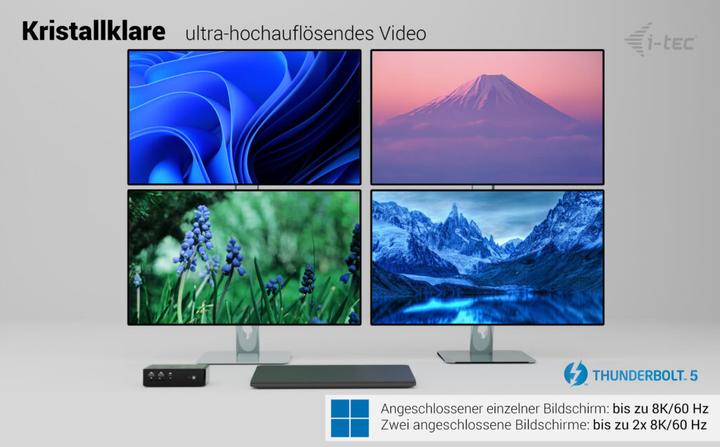 Produktbild i-tec Thunderbolt 5 Quattro (Thunderbolt, 9 Ports)
