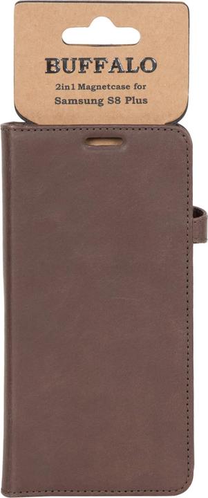 Actual product image Carl BUFFALO Wallet Leather Brun (Samsung Galaxy S8+)