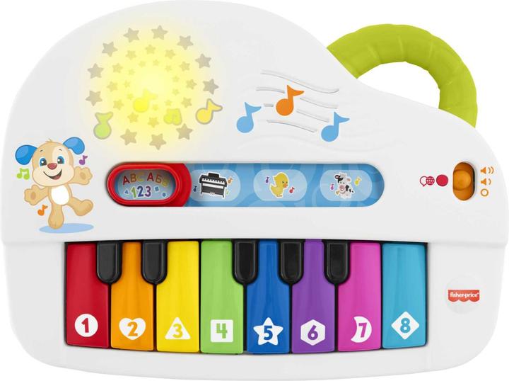 Immagine prodotto Fisher-Price Pianoforte di Cagnolino Ridi & Impara Edizione Multilingue, Portatile con Luci, Versi d