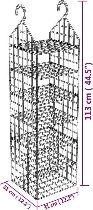 Immagine prodotto vidaXL Hängeschrank-Organizer