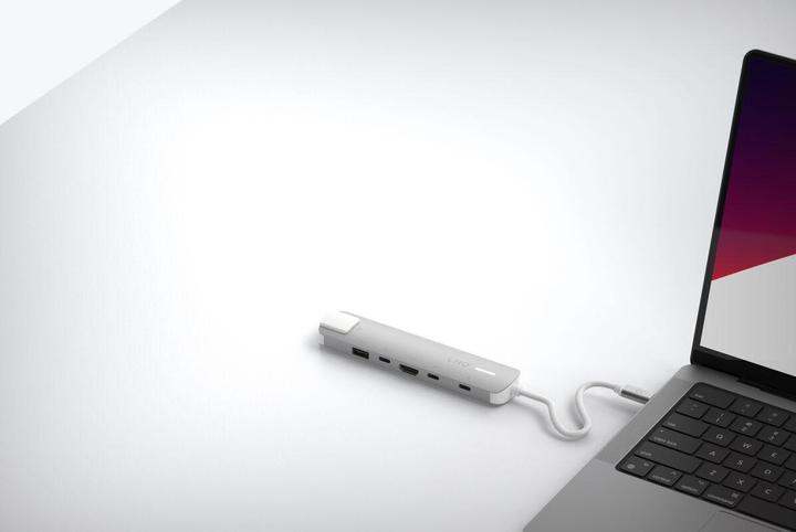 Actual product image LINQ Connects 6in1 PRO USB-C Multiport Hub 140W (USB-C, 6 ports)