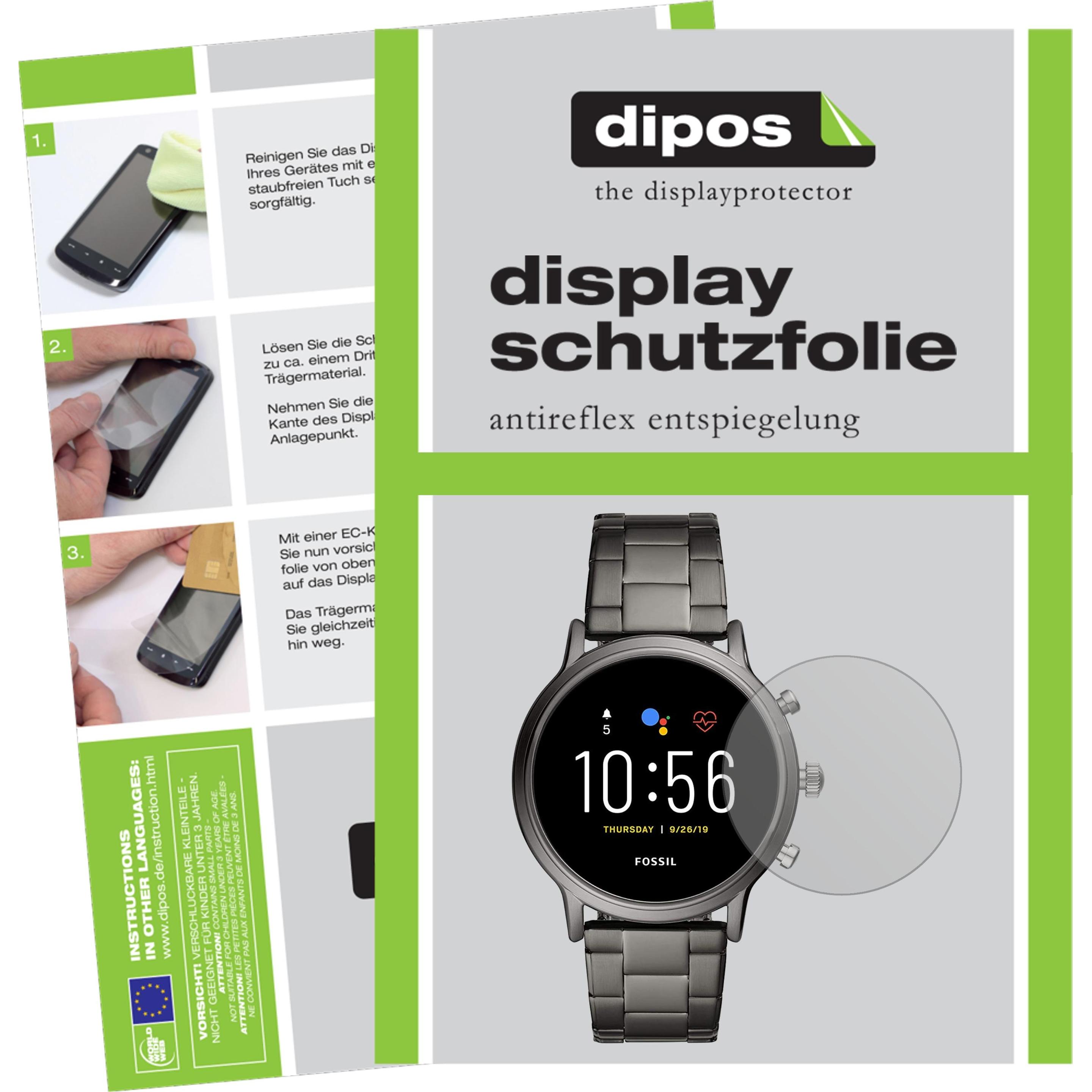 Dipos Displayschutzfolie Antireflex, Smartwatch Schutzfolie, Transparent