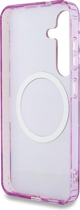 Image du produit Guess Etui Glitter Flowers Triangle Buttons MagSafe do Samsung Galaxy S25 fioletowy (Samsung Galaxy S25)