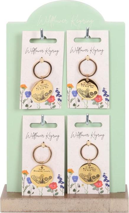 Actual product image Something Different Wild Flowers Keyring (Pack of 24)