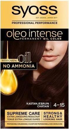 Syoss Oleo Intense 4-15 Kastanienbraun Haarfärbemittel 1 Stück (Maroon)