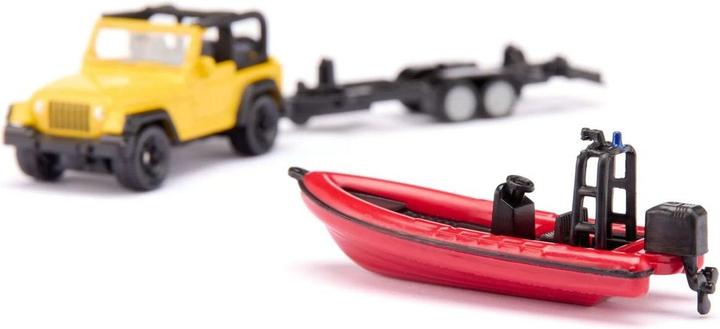 Produktbild Siku 1658 Jeep mit Boot