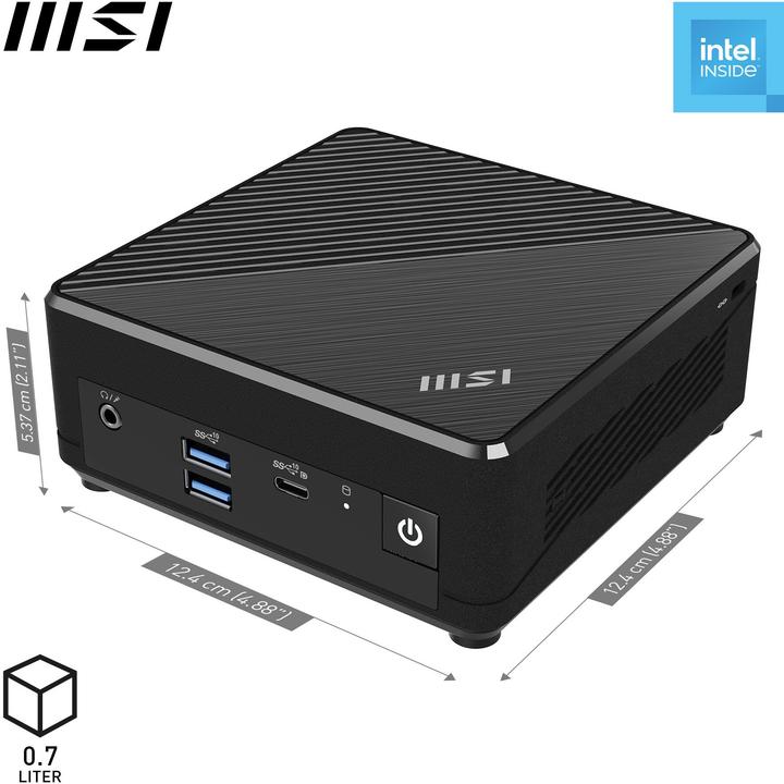 Actual product image MSI Cubi N ADL-007DE (128 GB, 4 GB, Intel N100, Intel UHD Graphics)